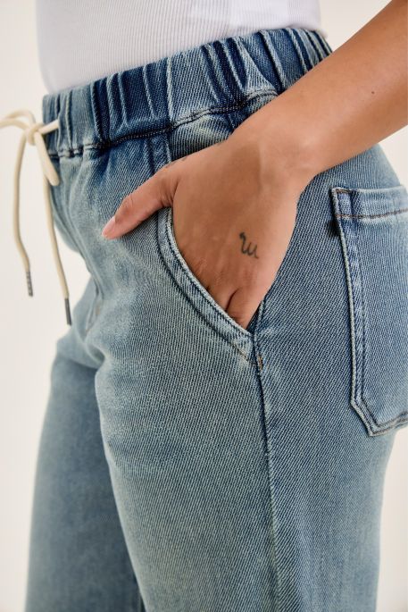 Baggy Stone Tie Jeans