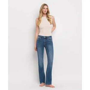 Livvie Mid Rise Bootcut Jeans