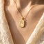 Gold Dipped Sun Rise Pendant Necklace