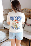 Praise The Lord Graphic Tee - Ivory: Large