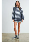 Checkered Oversized Sweater