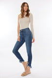 High Rise Frayed Ankle Skinny Jean