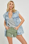 Oversized Denim Vest