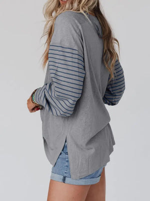 Striped Blue Top