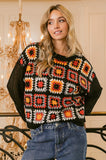 Square Front Sweater Top