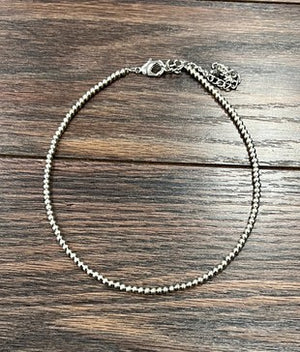 16" Silver Navajo Pearl Necklace