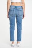 April Mid Rise Girlfriend Medium Wash Jean