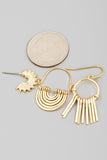 Mini Assorted Metallic Earrings Set
