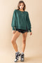 Solid Comfort Fit Round Neck Sweatshirt