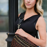 Farah Fanny Bum Bag - Brown Leopard