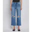 High Rise Distressed Crop Jeans