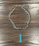 16" Long Gemstone Necklace