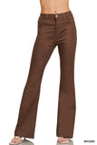 High Rise Brown Bootcut Jeans