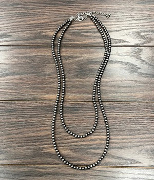 30" Long  Polished Navajo Pearl Necklace
