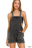 Adjustablew Washed Knot Strap Rompers