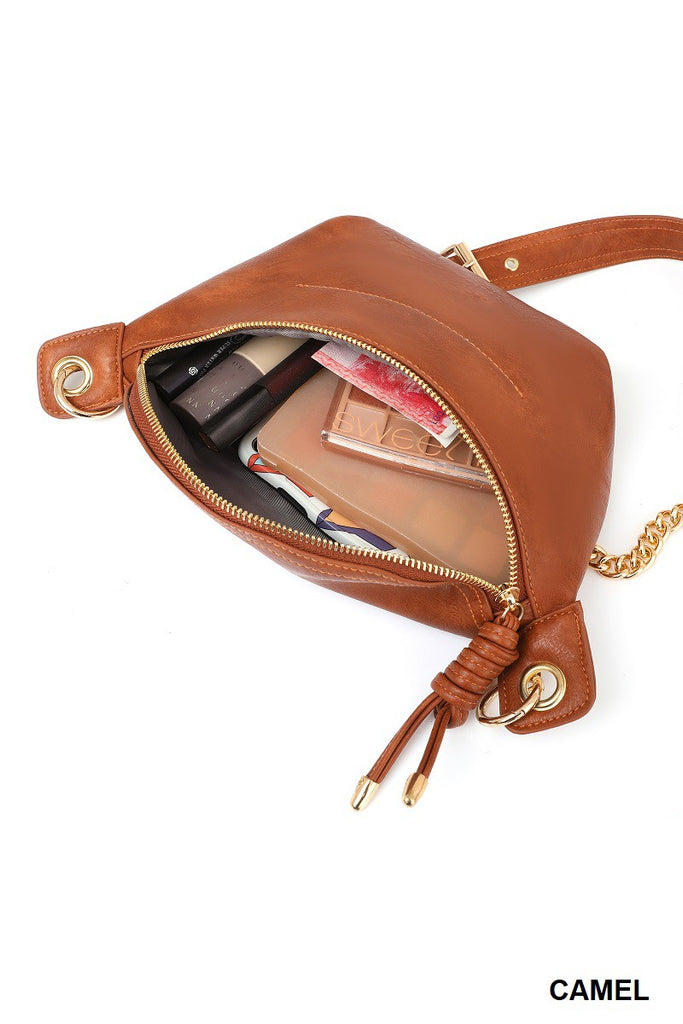vegan Leather Convertible Sling Bag