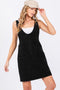 Black Denim High Roller Dress