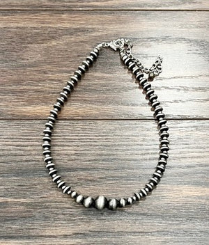 15" Long Handmade Navajo Pearl Necklace