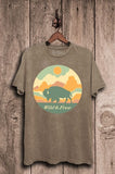 Roam Free Buffalo Graphic Top