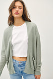 Cropped Kimono Crochet Cardigan