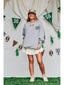 Game Day Football Lt Gray Sweatshirt