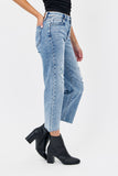 Medium Light Knee Cropped Wide Jean
