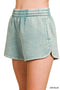 Acid Washed Shorts Blue
