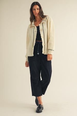Rosalyn Stitches Cardigan