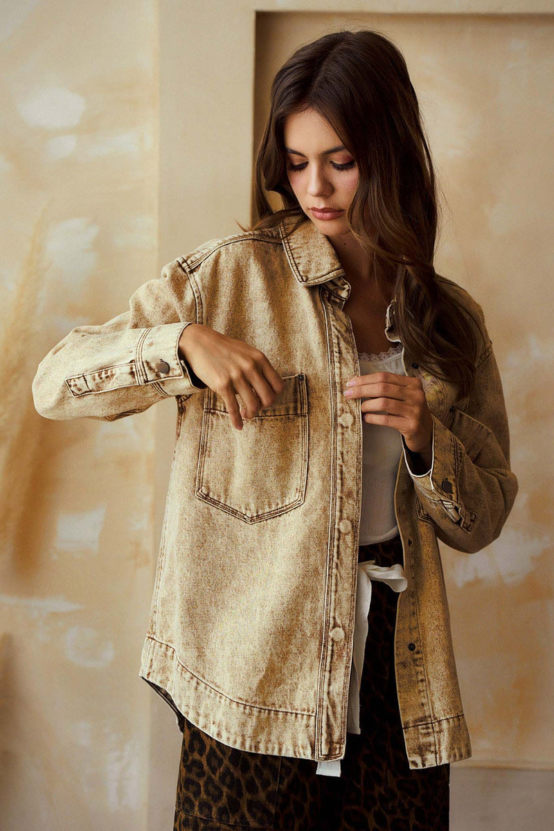 Vintage Washed Pocket JAcket