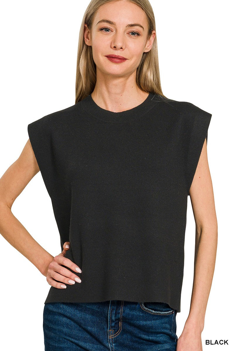 Black Vicose Sweater Shirt