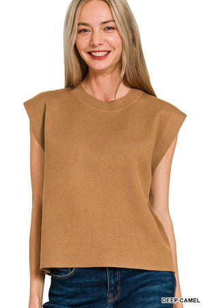 Camel Vicose Sweater Shirt