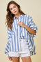 Striped Button Down Oversized Shirt