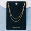 Two Row Layered Chain Necklace