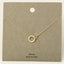 Pave Hoop Pendant Dainty Chain Necklace