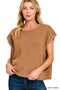 Stitch Sweater Vest Camel