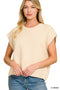 Stitch Sweater Vest Beige