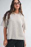 Short Sleeve Knit Sweater