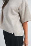 Short Sleeve Knit Sweater