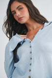 Button Front Cropped Knit Cardigan