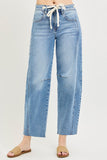 Slouchy Ankle Barrell Jean Drawstring