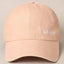 Mama Lettering Embroidery Baseball Cap Dusty Pink