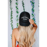 Football Mama Black Trucker Hat