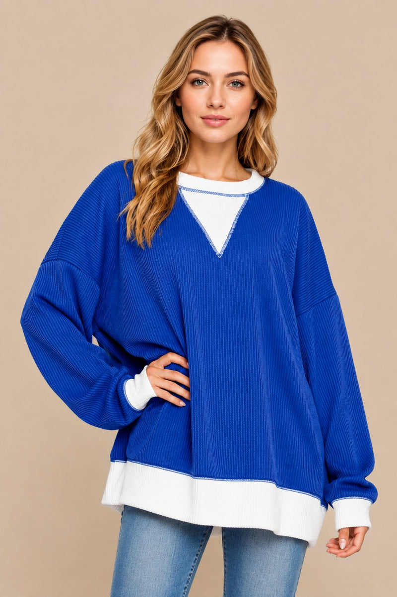 Oversized Ribbed Tunic