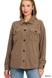 Oversized Basic Fleece Shacket