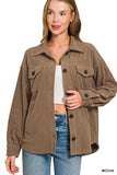 Oversized Basic Fleece Shacket