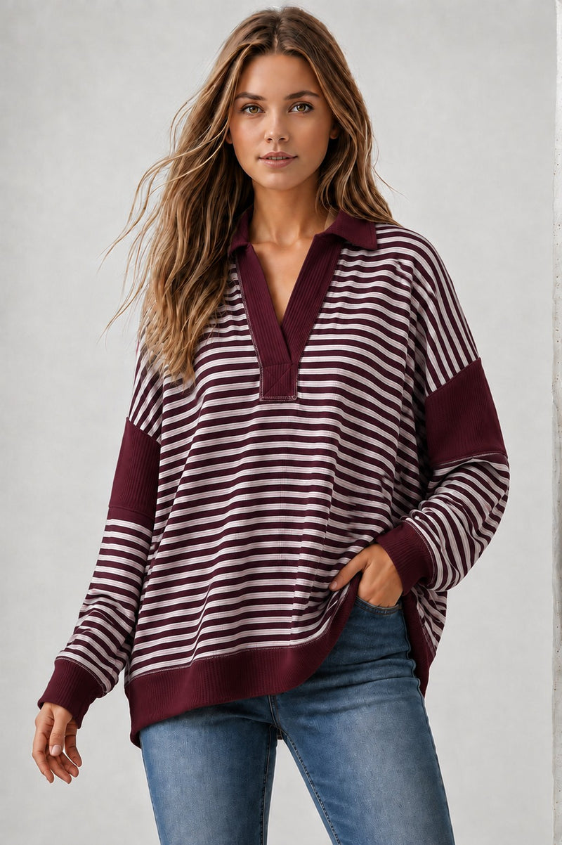 Loose Fit Stripe Top
