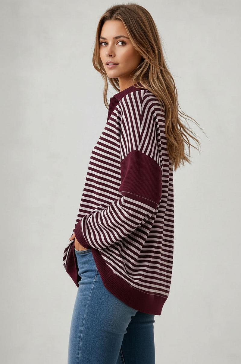 Loose Fit Stripe Top