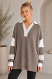 Ribbed Top w/Side Slit