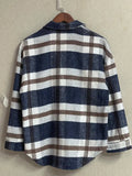 Navy Plaid Shacket