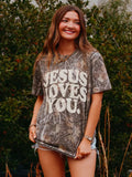 Jesus Loves You Camo Shortsleeve